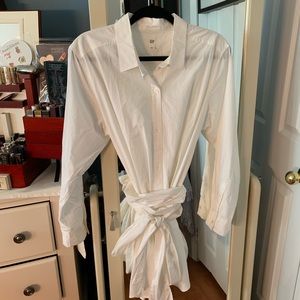 Gap Button Down Tunic with Wrap Around Belt XL NWT